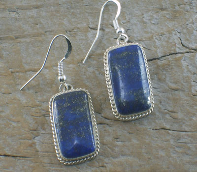 Native American Lapis Earrings